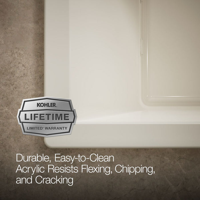 KOHLER Underscore 72" x 36" drop-in heated whirlpool bath