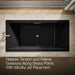KOHLER Underscore 72" x 36" drop-in heated whirlpool bath