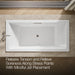 KOHLER Underscore 72" x 36" drop-in heated whirlpool bath