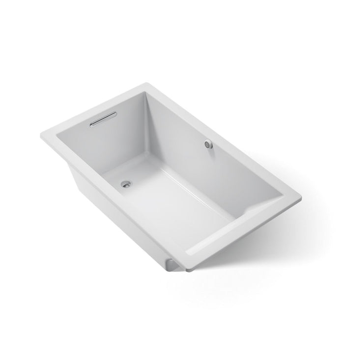 KOHLER K-1848-W1 Underscore 60" x 36" drop-in bath with Bask heated surface, white - view 5