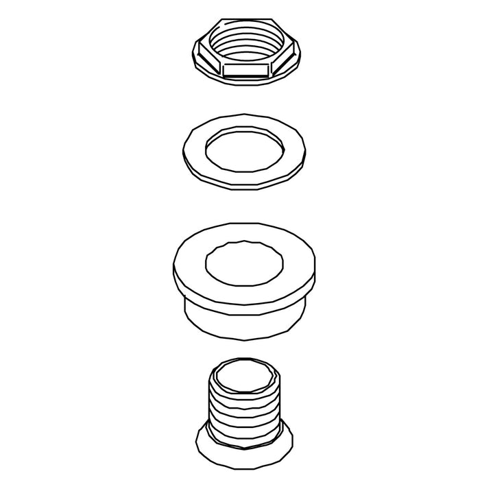 KOHLER K-18774 Urinal Spud Assy, 3/4