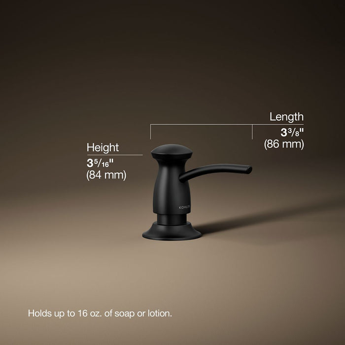 3/4 view of product with dimensions