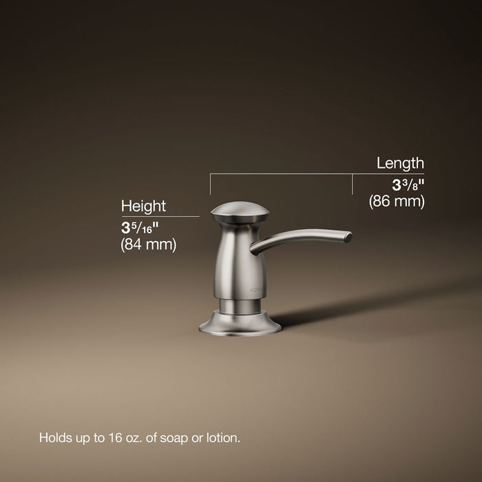 3/4 view of product with dimensions