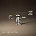 3/4 view of product with dimensions