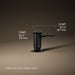 3/4 view of product with dimensions