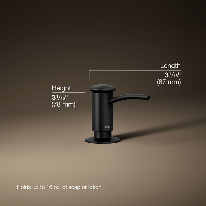 3/4 view of product with dimensions