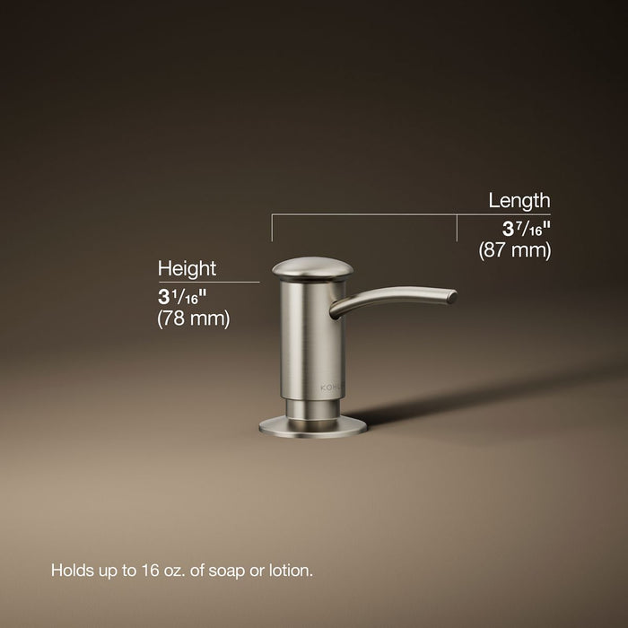 3/4 view of product with dimensions