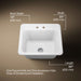 KOHLER Glen Falls 25" top-/undermount single-bowl utility sink