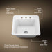 KOHLER Glen Falls 25" top-/undermount single-bowl utility sink