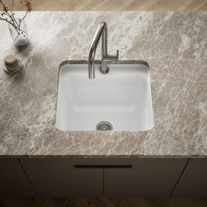 KOHLER K-19017-1 Glen Falls 25" top-/undermount single-bowl utility sink