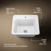 KOHLER K-19017-1 Glen Falls 25" top-/undermount single-bowl utility sink