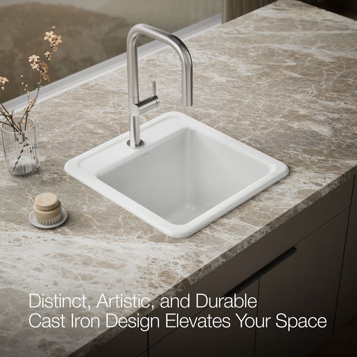 KOHLER Park Falls 21" top-/undermount single-bowl utility sink