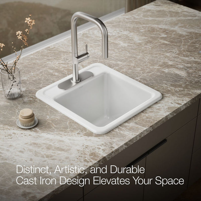 KOHLER Park Falls 21" top-/undermount single-bowl utility sink