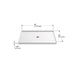 KOHLER K-1935 Ballast 48" x 36" Alcove Shower Base, Center Drain