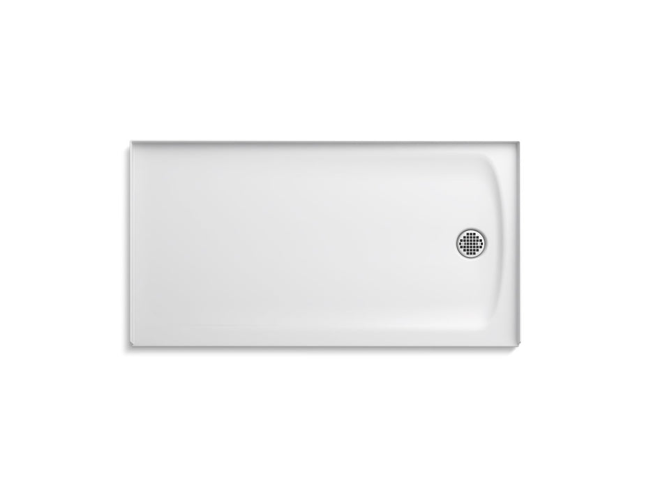 KOHLER K-1936 Ballast 60" x 32" Alcove Shower Base, Right Drain