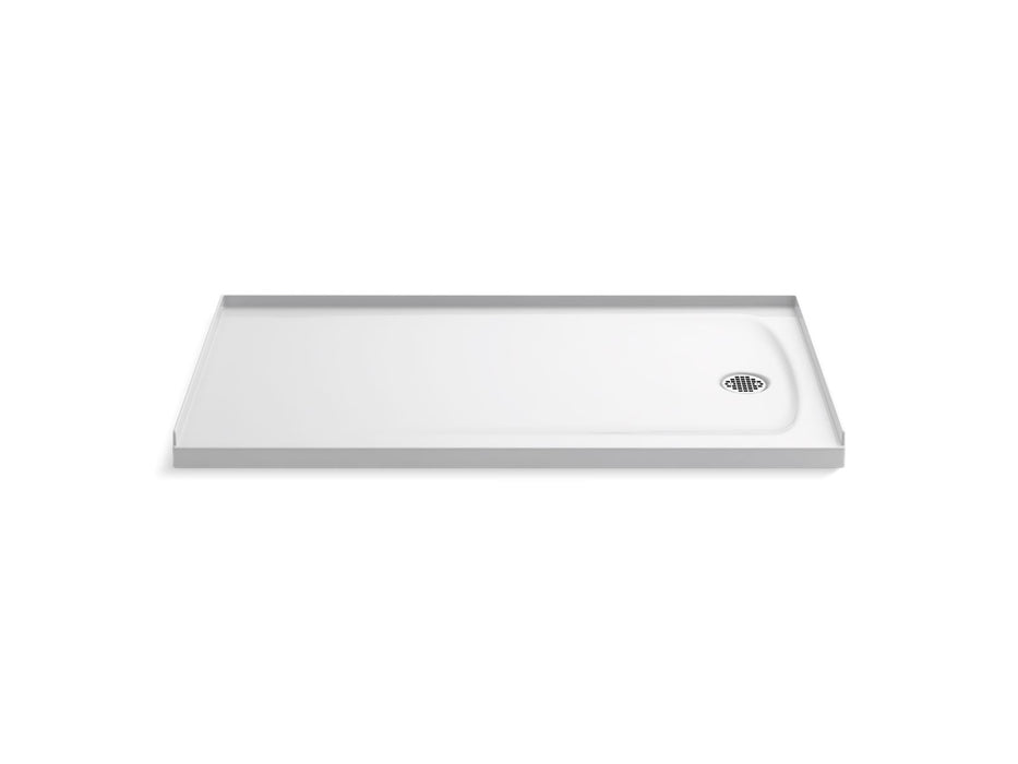 KOHLER K-1936 Ballast 60" x 32" Alcove Shower Base, Right Drain
