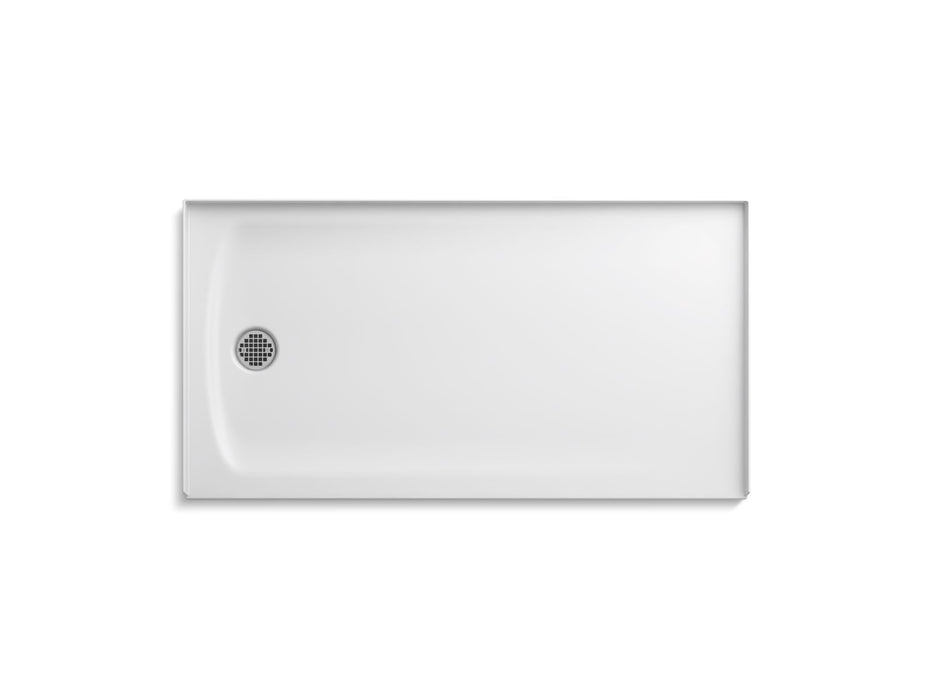 KOHLER K-1937 Ballast 60" x 32" Alcove Shower Base, Left Drain