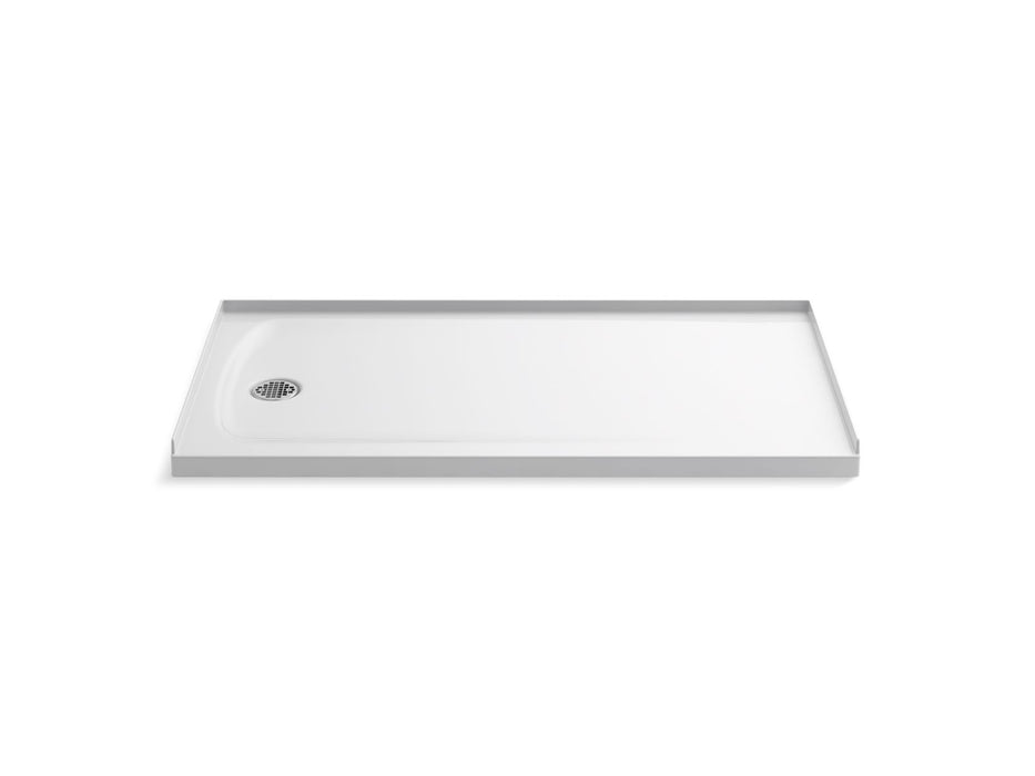 KOHLER K-1937 Ballast 60" x 32" Alcove Shower Base, Left Drain