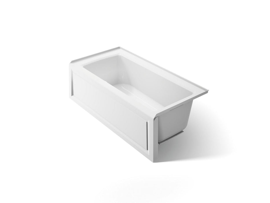 KOHLER K-1946-RAW Archer 60" x 30" alcove bath with Bask heated surface, right drain