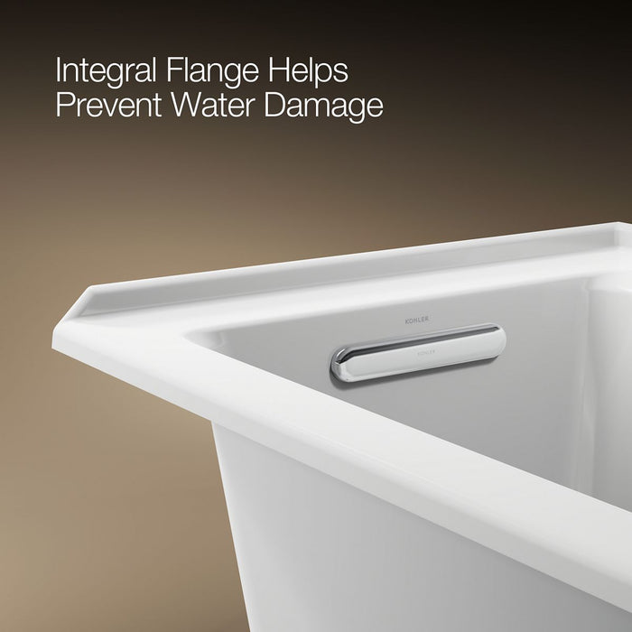 KOHLER K-1946-L Archer 60" x 30" alcove bath, left drain, white - view 4