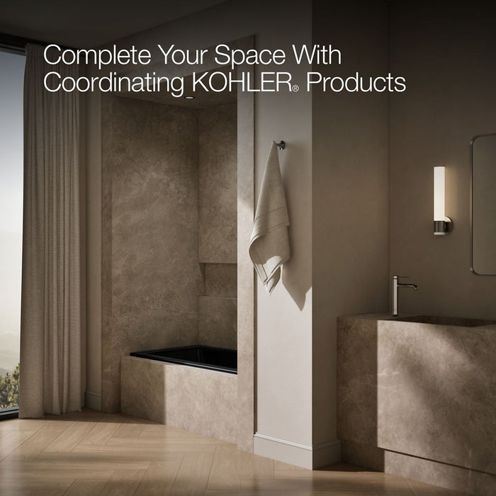 KOHLER K-1946-R Archer 60" x 30" alcove bath, right drain, black black - view 4