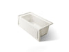 KOHLER K-1946-RAW Archer 60" x 30" alcove bath with Bask heated surface, right drain, biscuit