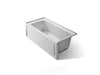 KOHLER K-1946-RAW Archer 60" x 30" alcove bath with Bask heated surface, right drain, ice grey