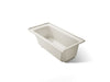 KOHLER Archer 60" x 30" alcove bath with Bask heated surface, right drain