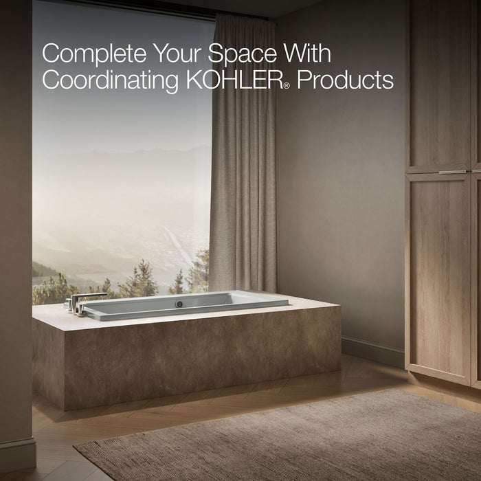 KOHLER K-1946-W1 Archer 60" x 30" drop-in bath with Bask heated surface