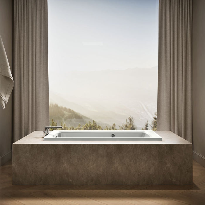 KOHLER K-1946-W1 Archer 60" x 30" drop-in bath with Bask heated surface