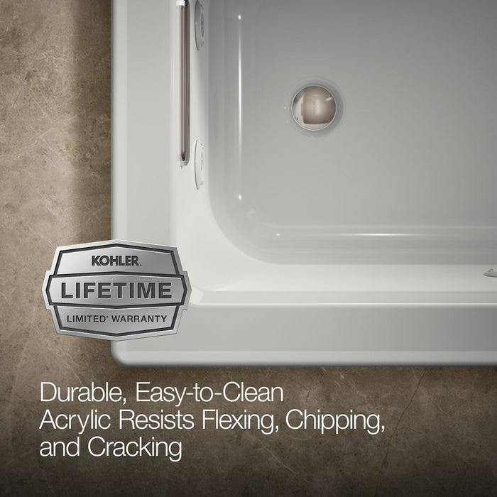 KOHLER K-1947 Archer 60" x 30" drop-in whirlpool bath