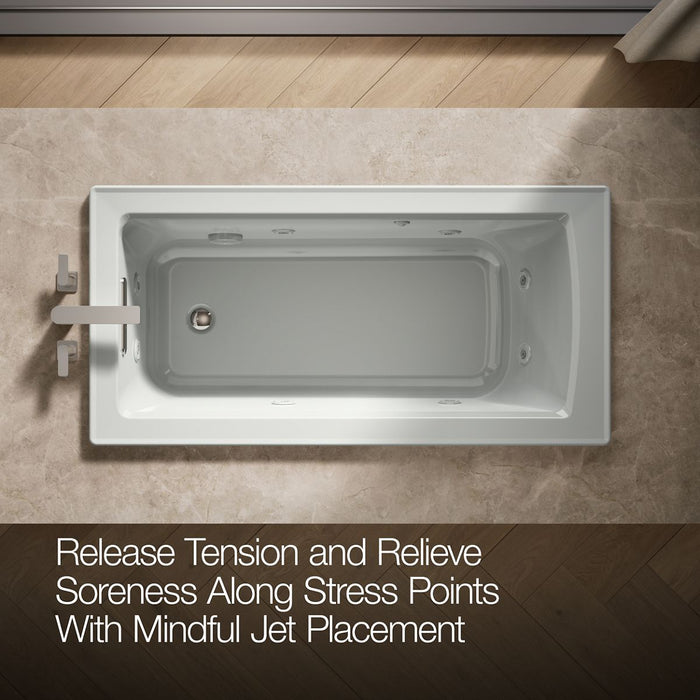 KOHLER K-1947 Archer 60" x 30" drop-in whirlpool bath