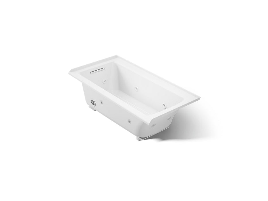 KOHLER K-1947-L Archer 60" x 30" alcove whirlpool bath, left drain