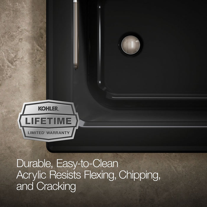 KOHLER Archer 60" x 30" drop-in Heated BubbleMassage air bath