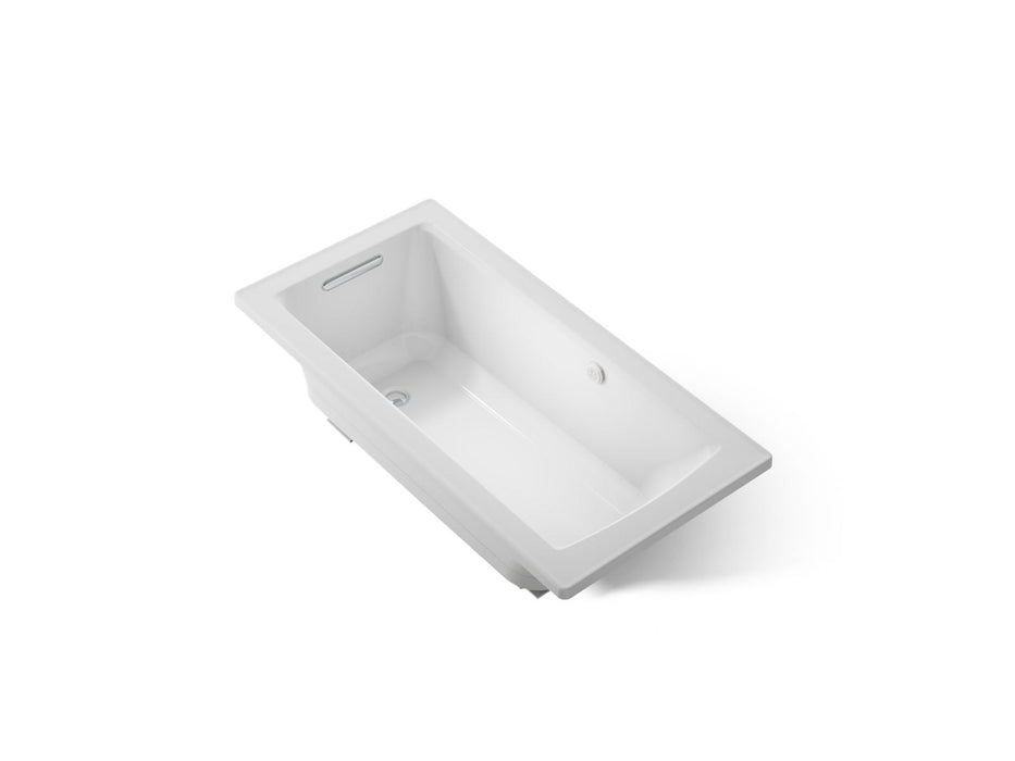 KOHLER K-1947-GH Archer 60" x 30" drop-in Heated BubbleMassage air bath, ice grey