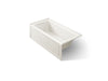 KOHLER Archer 60" x 30" alcove Heated BubbleMassage air bath, left drain