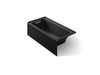 KOHLER Archer 60" x 30" alcove Heated BubbleMassage air bath, left drain