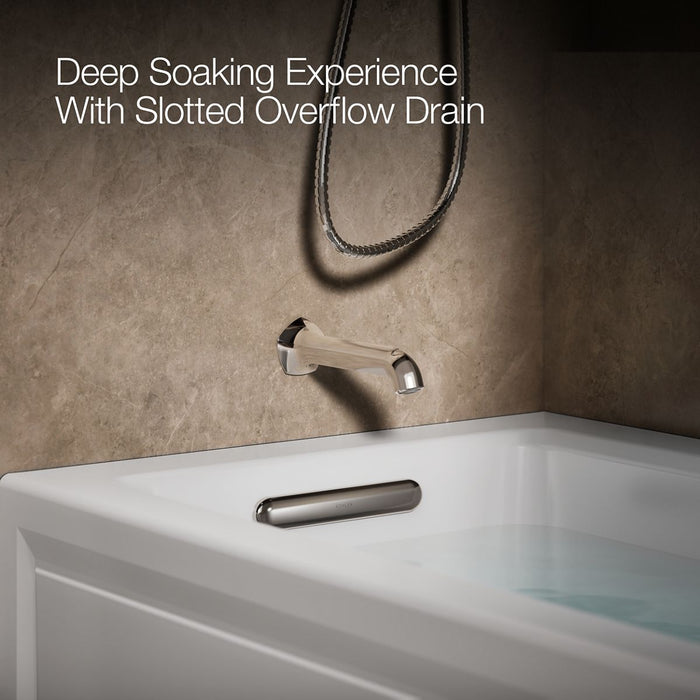 KOHLER Archer 60" x 30" alcove Heated BubbleMassage air bath, left drain