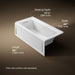 KOHLER Archer 60" x 30" alcove Heated BubbleMassage air bath, left drain