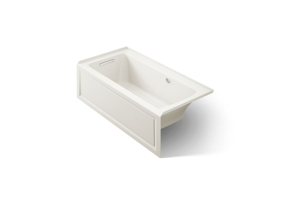 KOHLER K-1947-GHLAW Archer 60" x 30" integral apron Heated BubbleMassage air bath with Bask heated surface and left-hand...