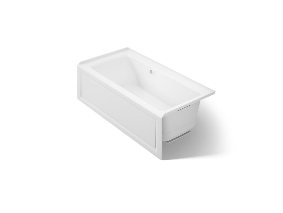 KOHLER Archer 60" x 30" alcove Heated BubbleMassage air bath with Bask heated surface, right drain