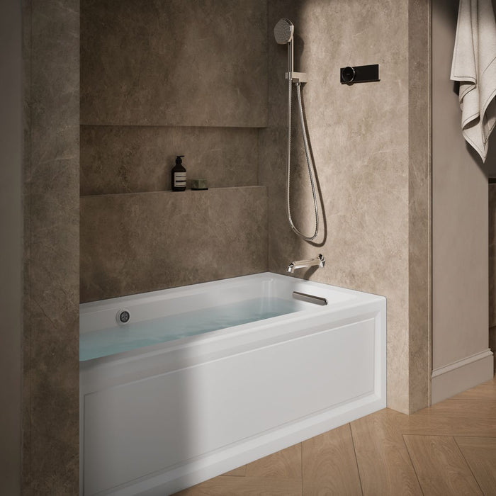KOHLER Archer 60" x 30" alcove Heated BubbleMassage air bath with Bask heated surface, right drain