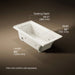 KOHLER K-1947-L Archer 60" x 30" alcove whirlpool bath, left drain, biscuit - view 5