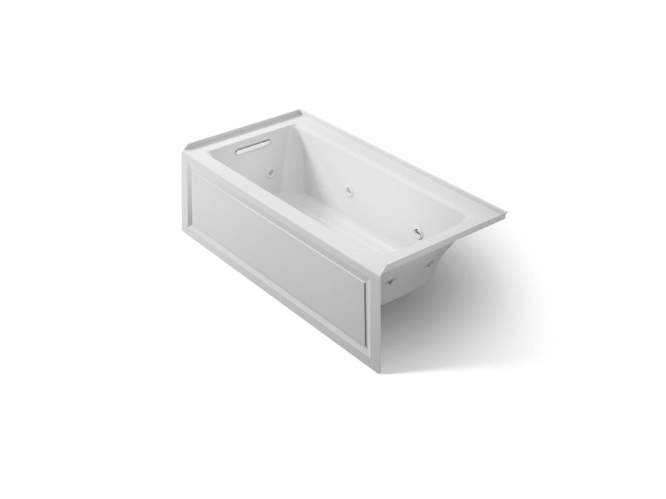 KOHLER Archer 60" x 30" alcove whirlpool bath, left drain