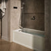 KOHLER K-1947-LAW Archer 60" x 30" alcove whirlpool bath with Bask heated surface, left drain, biscuit - view 3