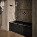 KOHLER K-1947-LAW Archer 60" x 30" alcove whirlpool bath with Bask heated surface, left drain, black black - view 3