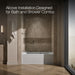 KOHLER K-1947-LAW Archer 60" x 30" alcove whirlpool bath with Bask heated surface, left drain, ice grey - view 2