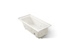 KOHLER K-1947-R Archer 60" x 30" alcove whirlpool bath, right drain, biscuit