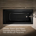 KOHLER K-1947-R Archer 60" x 30" alcove whirlpool bath, right drain, black black - view 5