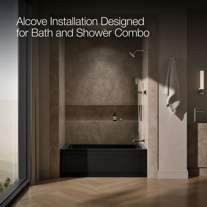 KOHLER K-1947-RA Archer 60" x 30" alcove whirlpool bath, right drain